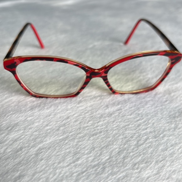 Lafont Women’s EyeGlasses - Frames Only Brillante 6060 51 Red, Brown Eye Glasses - Picture 2 of 16